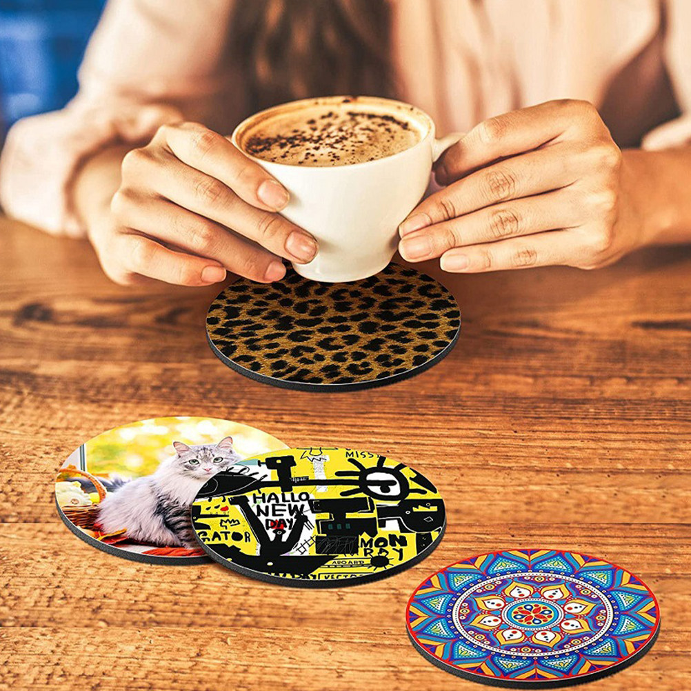 50 posavasos redondos para sub - Coaster Sublimation Blank reseña y precio