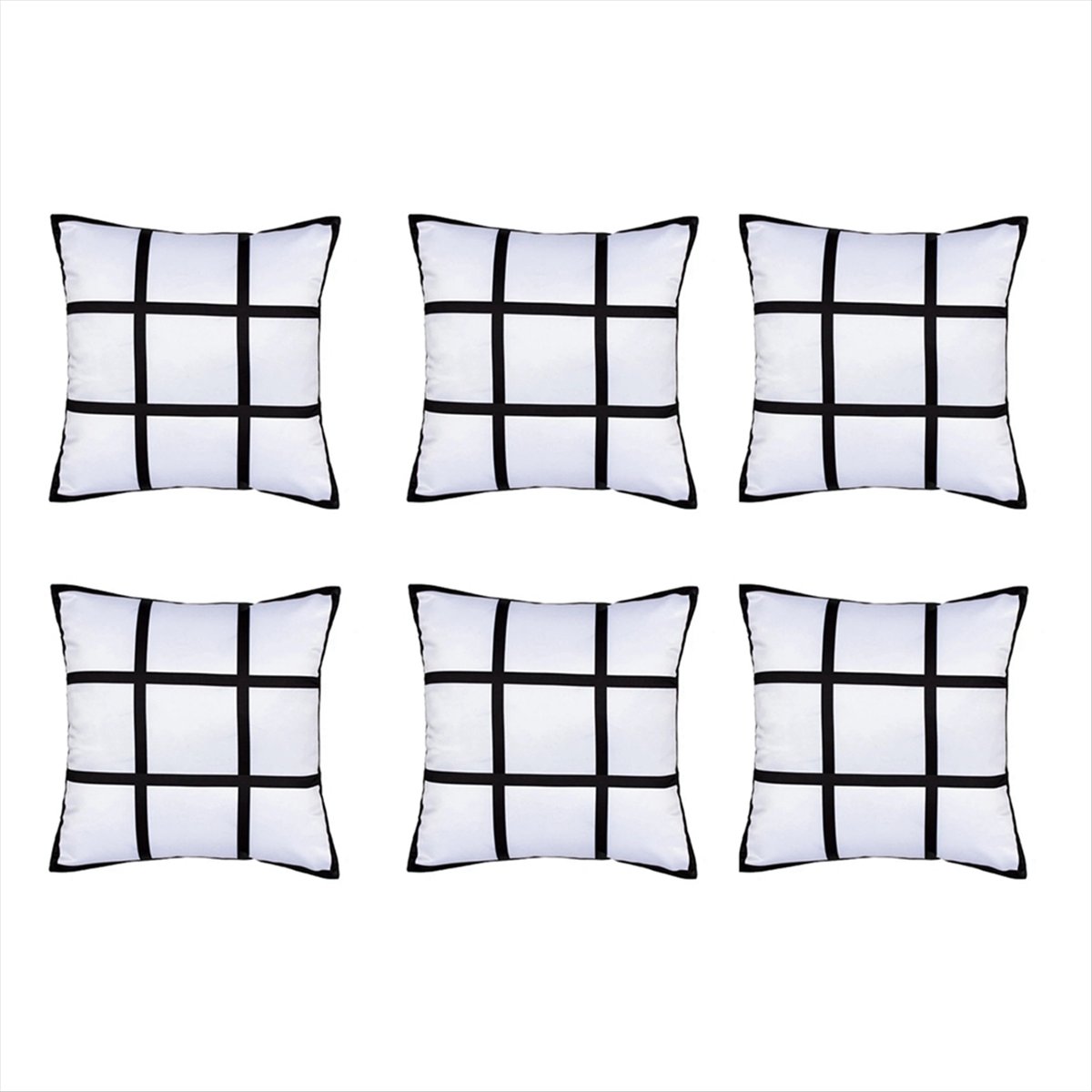 【ABFS】6 fundas de cojín de pol - Pillow Cover Sublimation reseña y precio