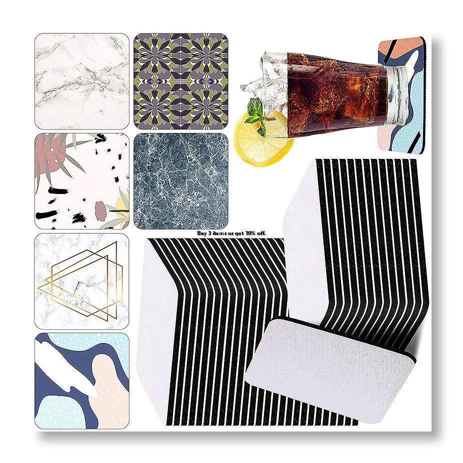 ✱ 35 posavasos cuadrados para  - Coaster Sublimation Blank reseña y precio